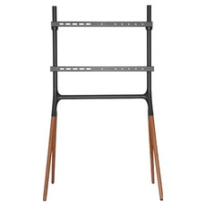 LIKE ME 免鑽孔H型畫架電視立架 木紋黑, 1個, 單一商品