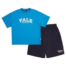 YALE KIDS 男童 Logo 棉質短袖T恤 + 梭織長褲套裝 YJCCSUE23288