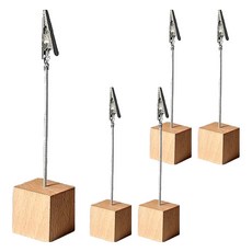 Raduna 夾式便條夾, 木質, 5個