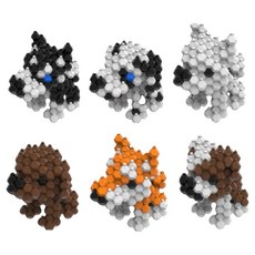 卡德萊 幼犬6兄妹家庭積木組 KDL-202401, 1套, 混合色