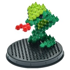 卡德樂 動物積木 3D 立體組裝 DIY 膠囊套組 KDL-202401, 1個, 豆豆蛇