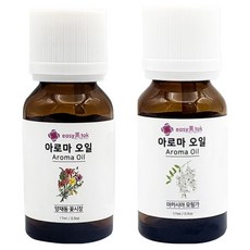 이지미톡 아로마 오일 방향제 원액 2종 x 17ml 세트, 1개, 양재동꽃시장, 아카시아모링가