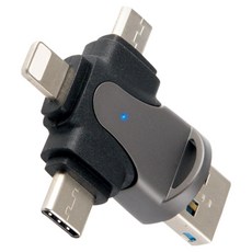 Coms 4合1 OTG 多功能讀卡機 TF Micro SD專用 USB 3.1 Type C, 1個, IH491, 單一顏色