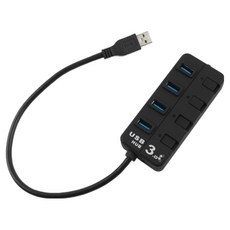 Coms USB 3.0 4埠 無電源 獨立開關 集線器 ITB105, 1個, 單一顏色
