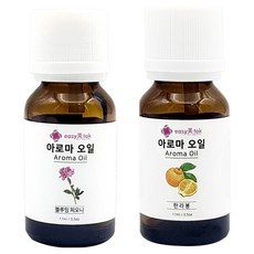 이지미톡 아로마 오일 방향제 원액 2종 x 17ml 세트, 1개, 블루밍피오니, 한라봉