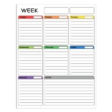 Second Best 彩虹備忘板 直立式 weekly, 橡膠磁鐵