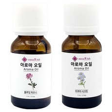 이지미톡 아로마 오일 방향제 원액 2종 x 17ml 세트, 1개, 블루밍피오니, 아쿠아시크릿