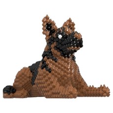 카데레 블럭 3D 입체조립 DIY 캡슐 키트, 셰퍼드, 1개