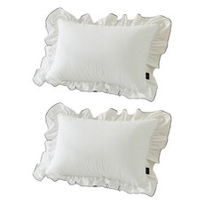 Brillan 高密度60支純棉生物水洗荷葉邊枕頭套