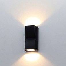 WONHA DS Chic 2燈 無閃爍壁燈 LED10W, 黑色, 燈泡色