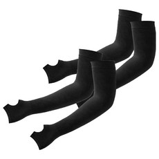 INCONTRO 抗UV秘密覆蓋手背涼感袖套 左右一組, 2套, 黑色