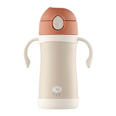 THERMOS 膳魔師 Foogo兒童不鏽鋼吸管保溫杯 TKFE-350, 1個, 350ml, 粉色