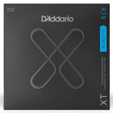 D'Addario 431512 Shimro樂器 民謠吉他弦, 1個, 混合色, XTAPB1047-12