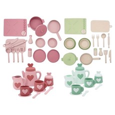 小天使軟軟茶杯扮家家酒遊戲50件組, 1套, 混合顏色