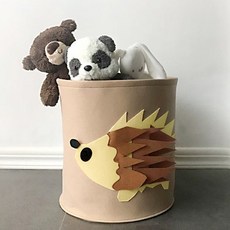 골드베른 동물 펠트 고슴도치 다용도 보관 바구니, 1개, 혼합색상