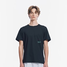 SKECHERS 男士網眼拼接涼感短袖T恤 SP3MTCFM053, BLACK