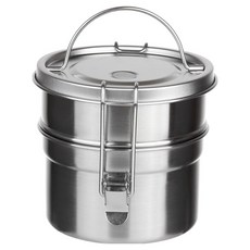 plala CIRCLE LOCK 雙層便當盒 1100ml, 1個, 單一顏色