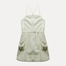 미쏘 여성용 스트링 벌룬 나일론 미니 원피스