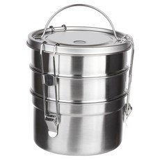 plala Circle Lock 3層便當盒 2300ml, 1個, 單一顏色