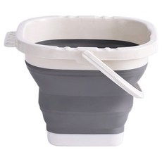 Pick&Home多功能攜帶式水彩用方形水桶, 灰色