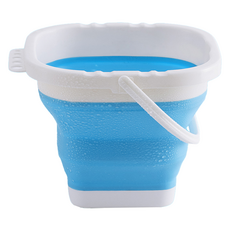 Pick&Home 多功能便攜式水彩用方形水桶, 天藍色