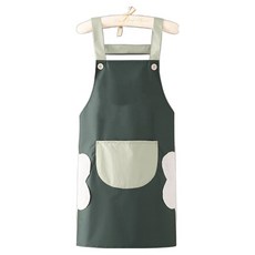The Yeppeun 漂亮廚房用圍裙, 抹布 深綠色