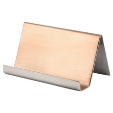 PickUpLife 고급 메탈 명함꽂이 로즈골드 무광, 1개, 1단
