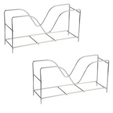 plala 窄型1格平底鍋收納架 FREE, 銀, 2個, 一層