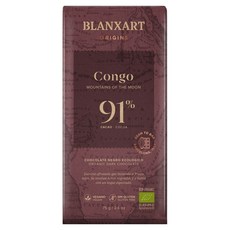 블랑사르트 유기농 다크 91% 빈투바 초콜릿, 1개, 75g