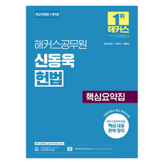 hackersgosi 2025 申東旭 憲法 核心摘要集 第5版 最新修訂版