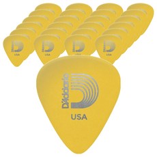 D'Addario Duralin STD 吉他彈片 黃色 1DYL3-25(LT-MED/.70mm), 25個