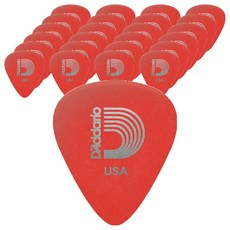 D'Addario Duralin STD 吉他彈片 紅色 1DRD1-25(SP-LT/.50mm), 25個