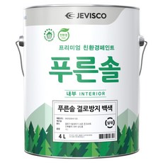 제비스코 푸른솔 결로방지 페인트, 1개, 4L, 백색