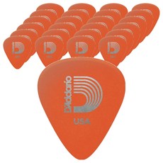 D'Addario Duralin STD 吉他撥片 橘色 1DOR2-25(LIGHT/.60mm), 25個