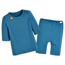 moimoln 兒童 E Ethan 人造絲單面七分袖上下套裝 M242NNN60P