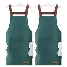 TheYeppeun 漂亮可愛圍裙 68 x 70 cm, 綠色綠色