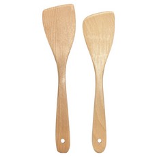 영수산업카멜 너도밤나무 비취 원목 사선뒤집개 중 + 대 세트, 1세트