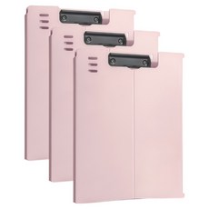 모던베이스 粉彩直立式附蓋板夾 A4 315 x 235 mm, 3個, 粉紅色