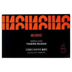 IncCoffee Ground Tigers 綜合咖啡, 15入, 1個, 15g