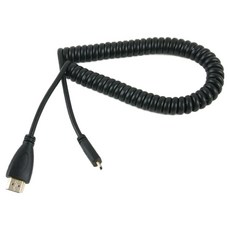 Coms Micro HDMI 彈簧線 最長 1M, 1個, NA814