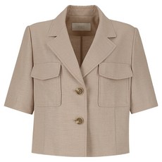 비지트인뉴욕 여성용 스티치 포켓 크롭 자켓 VA5JK90