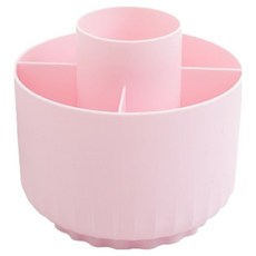 아루즈 소품 연필꽂이 360도회전, 핑크, 1개