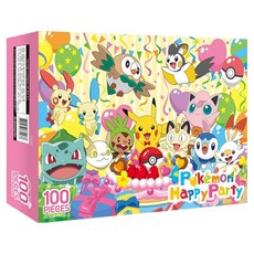 PoKeMoN 寶可夢 100片拼圖, 1個, 100件, 混和色