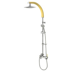 다인이엔지 두진 3 WAY 욕실 해바라기 레인 샤워수전 DB1900 방문설치, 골드, 1개