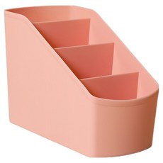 코레시스 다용도 깔끔 연필꽂이 책상 오거나이저, 4칸 핑크, 1개