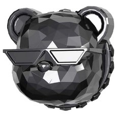 Doa 香氛熊頂級車用芳香劑擴香禮盒組 深色鍍鉻, 1套, 潔淨棉香