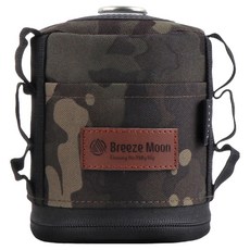 Breeze Moon CORDURA露營高山瓦斯罐保溫套 保護套 瓦斯罐袋 保護殼 450g, 1個, 黑色迷彩