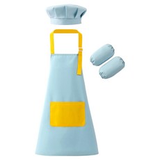 키즈트리 아동용 미술놀이 요리놀이 앞치마 + 팔토시 + 두건 세트 WQ-005