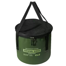 韓國 CLS NOBANA 加厚摺疊水桶/曬物籃 22L, 軍綠色, 1個