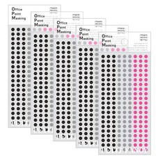 Petit 辦公室重點標示和紙貼紙 6入 OPM-BK306A, 6個, 混色, 5個